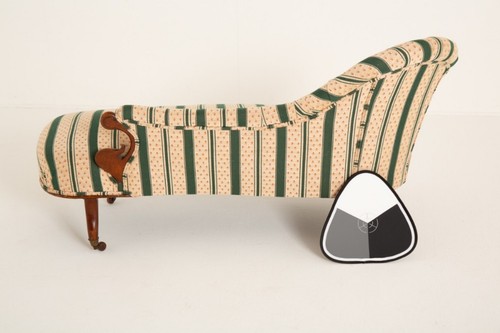 Victorian chaise longue couch - chaise,