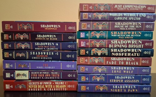 Shadowrun paperbacks lot - of, 17