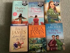 Bundle Of 6 Women's  Paperback Books- Erica James, Anna Jacobs, Rosie Archer
