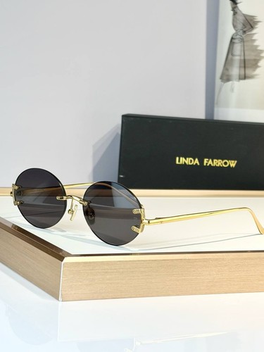 Linda farrow round rimless - round,