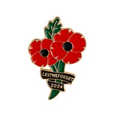 2024 Poppies Pin Badge Brooch