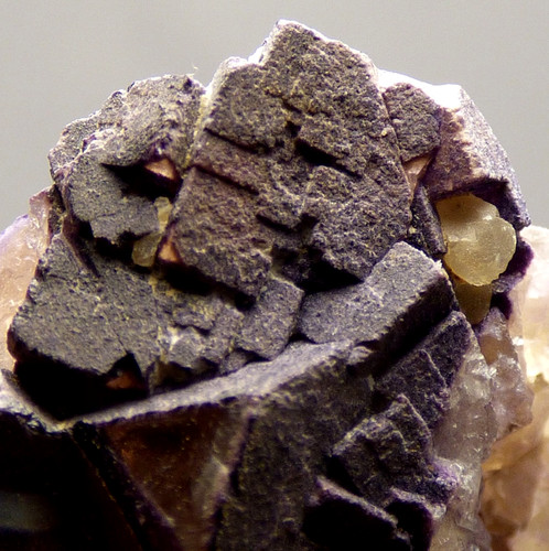 Blue john fluorite crystal - blue,