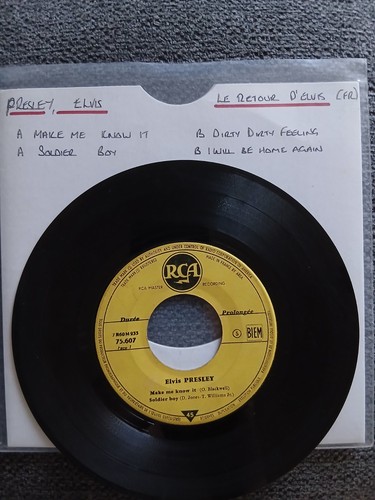 Elvis presley le retour - elvis,