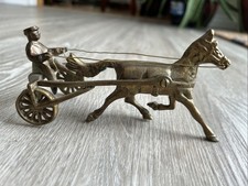 Vintage SOLID Brass Horse &