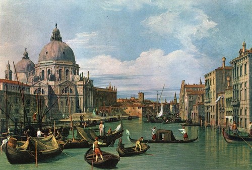 Canaletto the grand canal and - the,