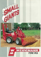Weidemann Small Giants Type 915 Loader 1995 Brochure / Leaflet   6512F