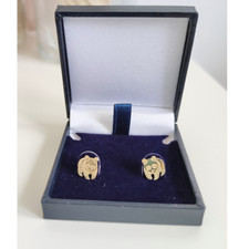 9ct Gold Vintage Panda Stud