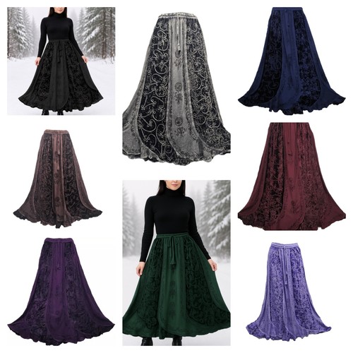 Winter skirt maxi - winter, rayon