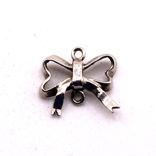Charm pendant vintage silver - pendant,