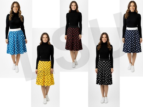 Polka dot skirt - polka,