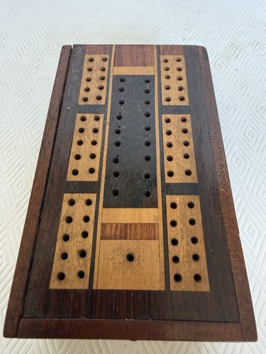 Antique english cribbage set - antique,