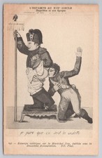 c1910 Napoleon & Marshal Ney Caricature Postcard The Violet ND Phot 696