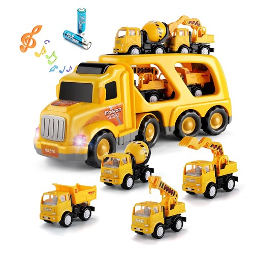 Construction vehicle toys in - vehicle,