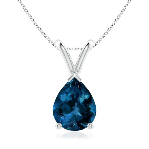 Angara pear london blue topaz - london,