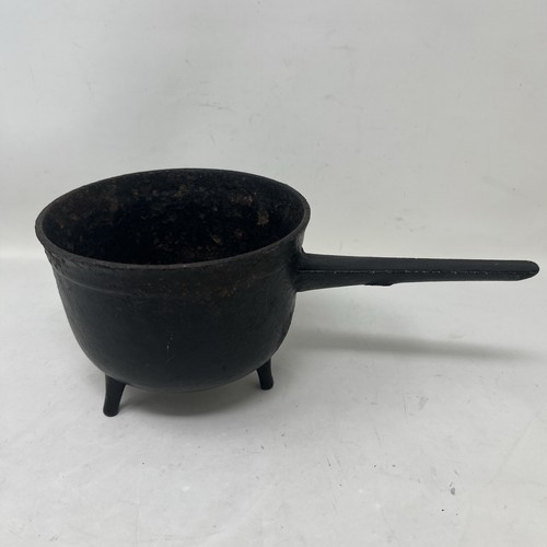 Antique cast iron posnet - cast-iron,