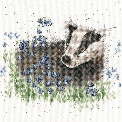 Bluebell wood counted cross - bluebell,