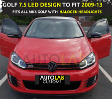 Golf MK6 Headlights To MK7.5 Style LED Headlights 2009-13 Golf R GTD GTI