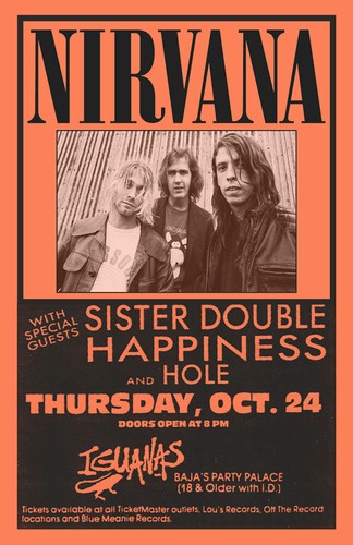 Nirvana replica 1991 concert - replica,