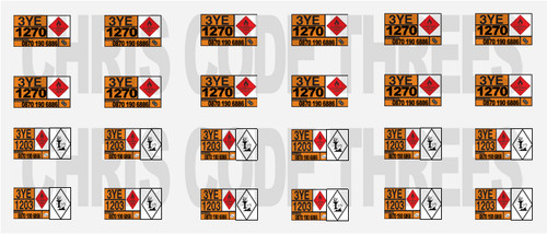 Code hgv hazchem - code, plate
