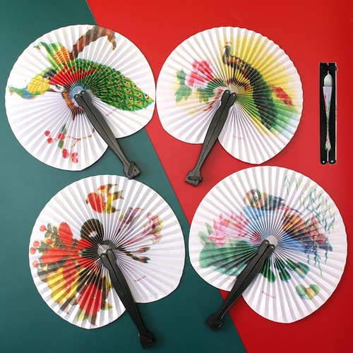 5pc chinese fan folding - chinese,