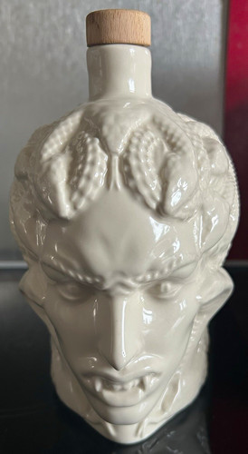 Empty ceramic medusa face head - ceramic,