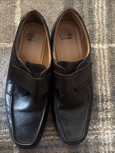 Clarks mens black shoes - shoes, size