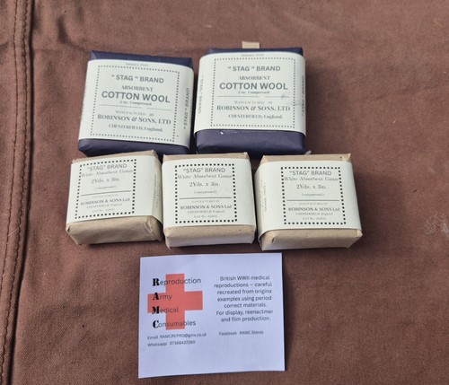 Ww2 british stag brand gauze - british,