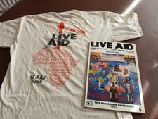 LIVE AID FESTIVAL T-SHIRT (1985) & CATALOGUE