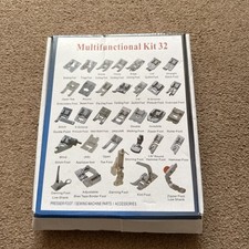 32/Professional Sewing Machine Foot Feet Presser Snap Low Shank Set Kit