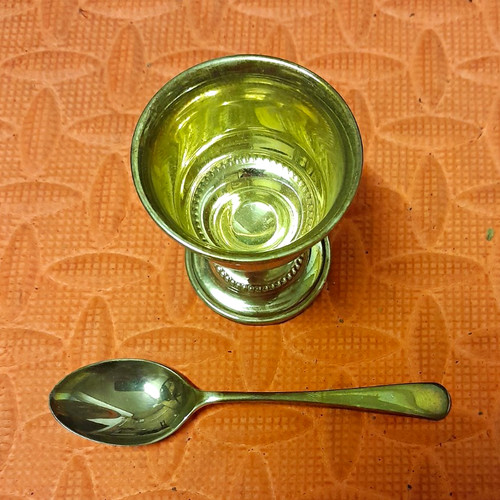 Hallmarked sterling silver egg - sterling,