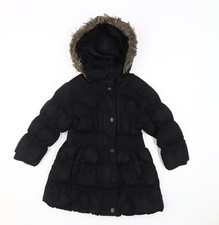 Next Girls Black Puffer Coat
