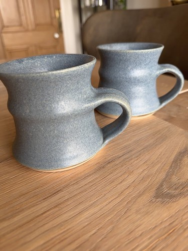 Handmade studio pottery pair