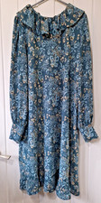 NEXT  Textured Fabric Blue Floral Dress. Size 12T.