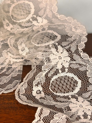 Antique french chantilly lace - antique,