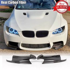 Fit BMW E90 E92 E93 M3 2008-2013 Carbon Fiber Front Bumper Splitters Canard Lips