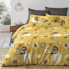 Dandelion floral ochre bedding - floral,