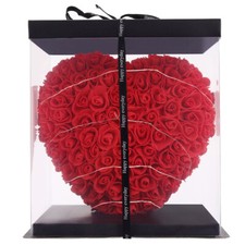 Lovely Heart Foam Rose Bear in