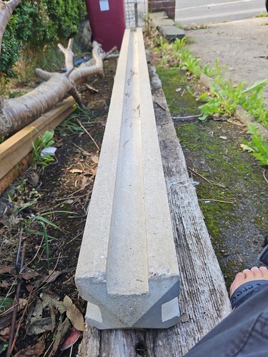 Concrete way gate post 206cm - concrete, 3