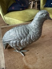  Antique / Vintage  Silver Plated Partridge Game Bird