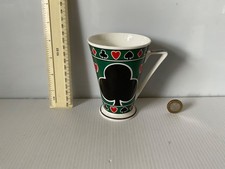 RARE CONICAL MUG WREN ART DECO NOUVEAU STYLE HOUSE OF CARDS