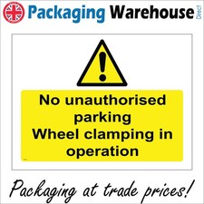 SIGN No Unauthorised Parking