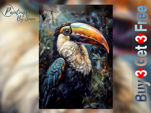 Toucan tropical bird - toucan, |