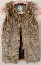 Next Girls Beige Faux Fur