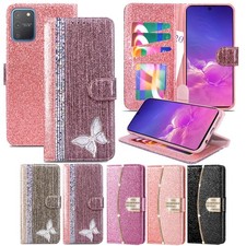 Glitter Book Case For Samsung