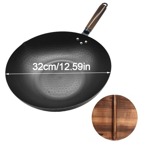 32cm pure iron wok - 32cm, non
