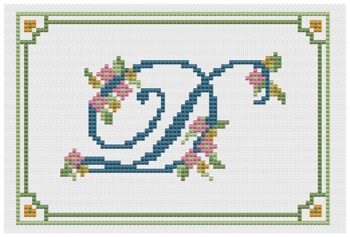 Cross stitch sampler kit - cross,
