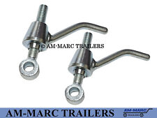 2 x Ramp Lever Handle and Eye Bolt M14 Thread for Ifor Williams Plant Trailer