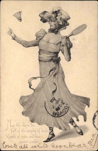 Antique 1903 pretty woman - antique, pc