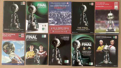 Trophy final programmes - fa,