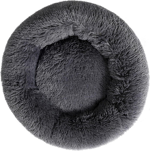 Plush donut cat bed - cat,
